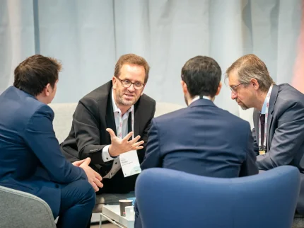 Foto aus der BDEW-Lounge auf dem Treffpunkt Netze 2025